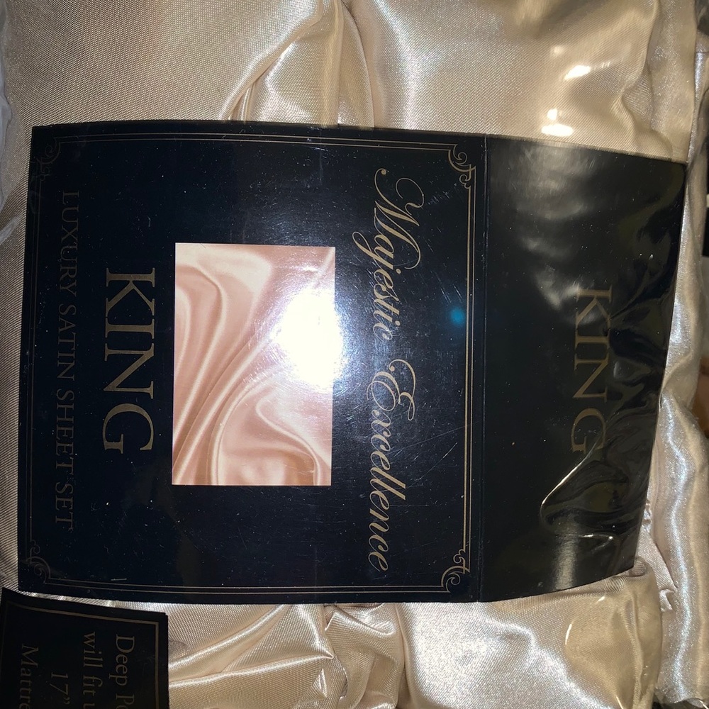 Majestic Excellence KING Luxury Satin Sheet Set